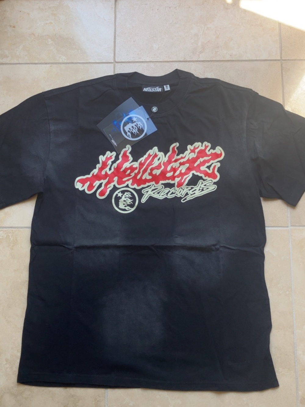 Records Black Graphic Tee